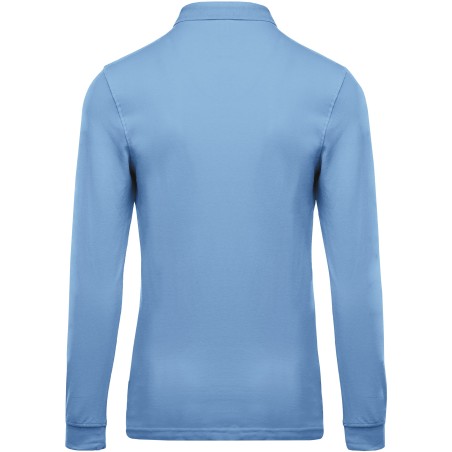 Men\\\'s long-sleeved piqué polo shirt