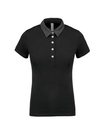 Polo jersey bicolor mujer 2