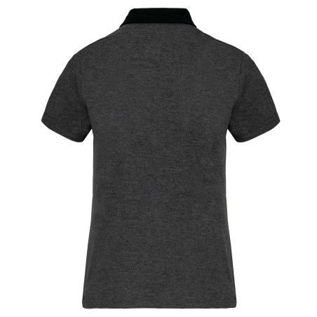 Polo jersey bicolor mujer