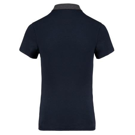 Polo jersey bicolor mujer
