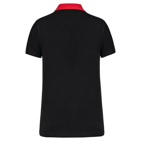 Polo jersey bicolor mujer