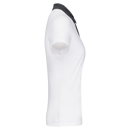 Polo jersey bicolor mujer