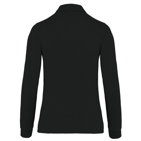Ladies\\\' long sleeve jersey polo shirt