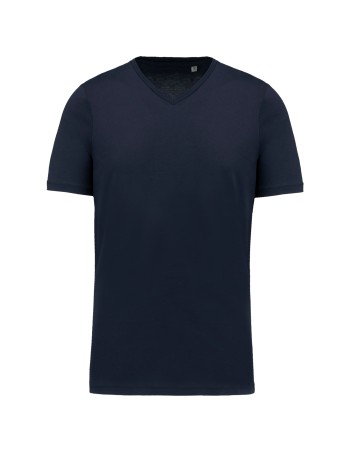 Camiseta Supima® cuello de pico manga corte hombre