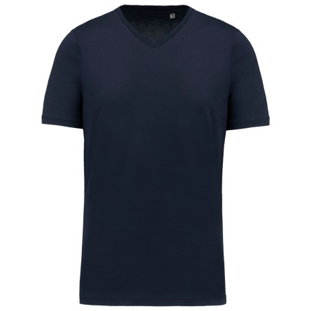 Camiseta Supima® cuello de pico manga corte hombre