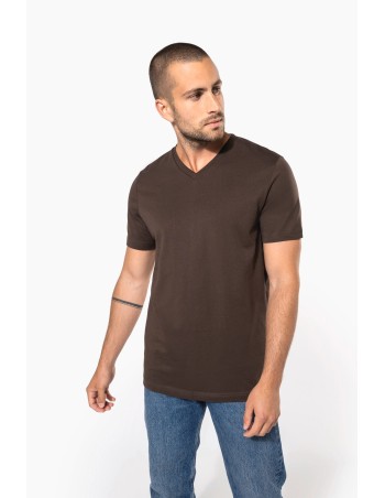 Camiseta manga corta y cuello de pico