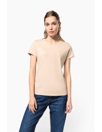 Ladies\\\' short-sleeved crew neck T-shirt