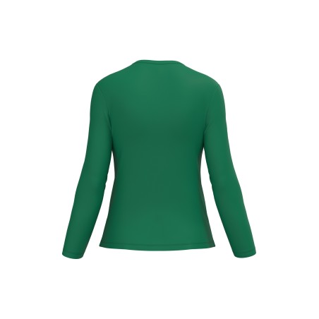 Camiseta manga larga y cuello de pico mujer