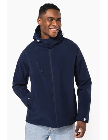 Men\\\'s detachable hooded softshell jacket