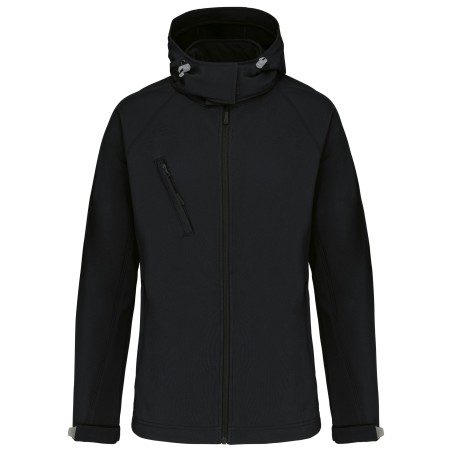 Chaqueta softshell con capucha extraíble mujer