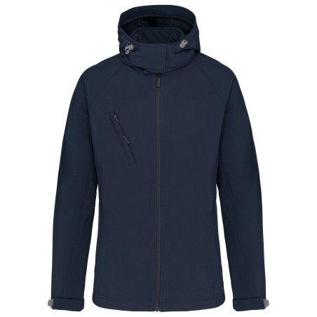 Chaqueta softshell con capucha extraíble mujer