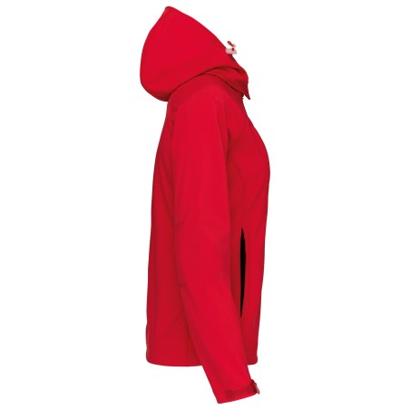 Chaqueta softshell con capucha extraíble mujer