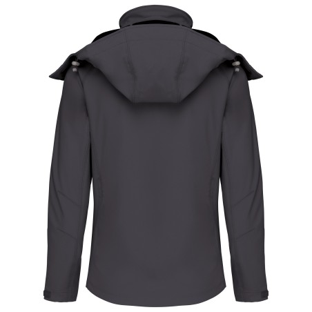 Chaqueta softshell con capucha extraíble mujer