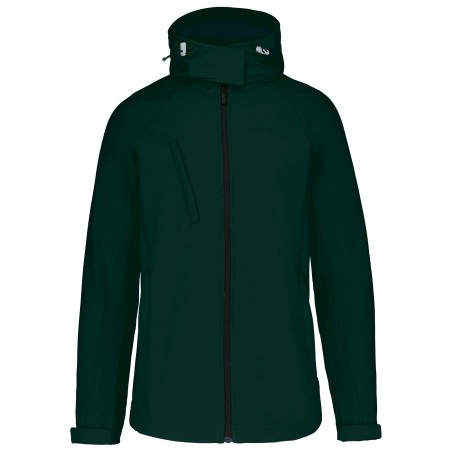 Chaqueta softshell con capucha extraíble mujer