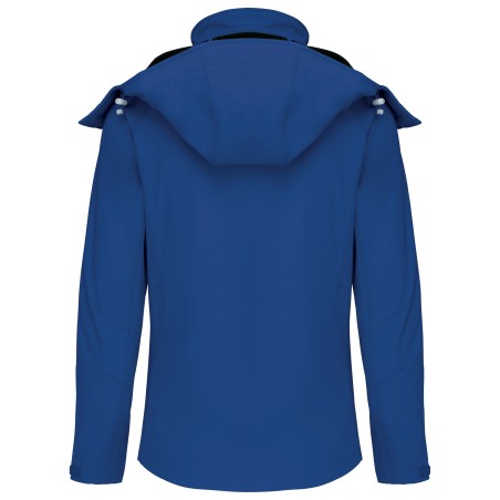 Chaqueta softshell con capucha extraíble mujer