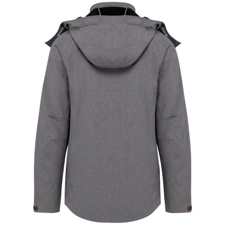 Chaqueta softshell con capucha extraíble mujer