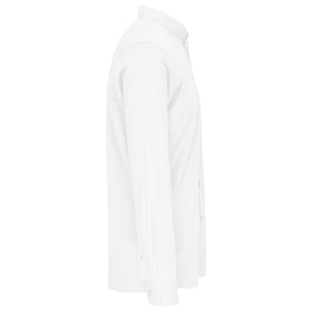 Camisa cuello mao  manga larga hombre