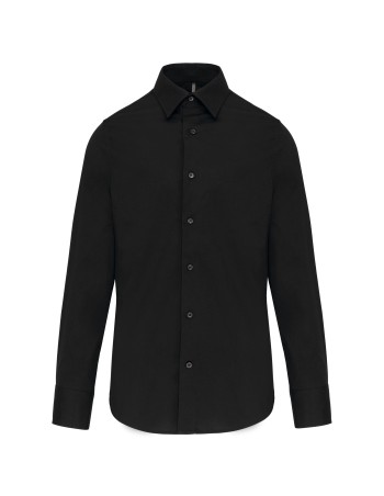 Men\\\'s long-sleeved cotton / elastane shirt 2