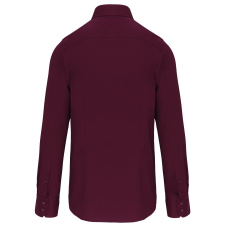 Men\\\'s long-sleeved cotton / elastane shirt