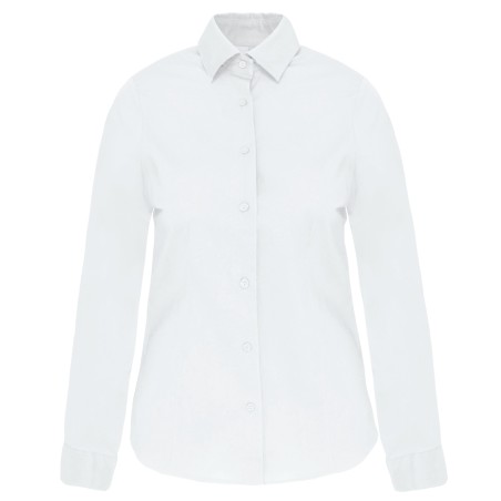 Camisa stretch manga larga mujer