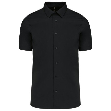 Cotton/elastane short-sleeved shirt