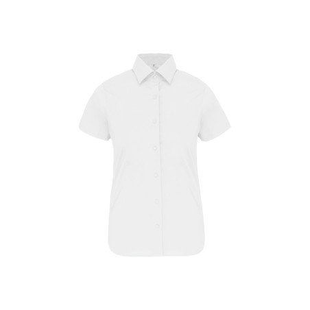 Camisa stretch manga corta mujer