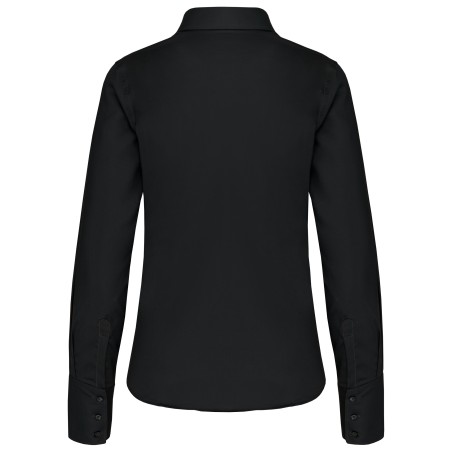Camisa no-plancha manga larga mujer
