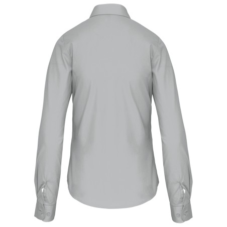 Camisa popelina manga larga mujer