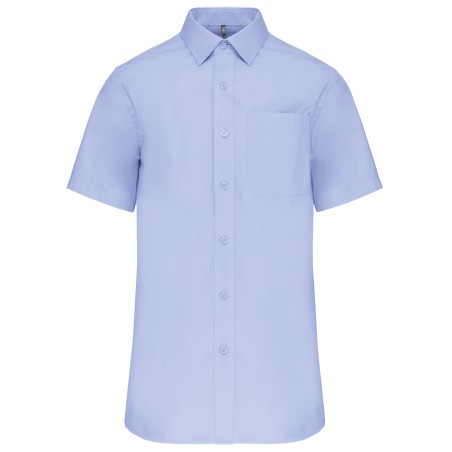 Camisa popelina manga corta hombre