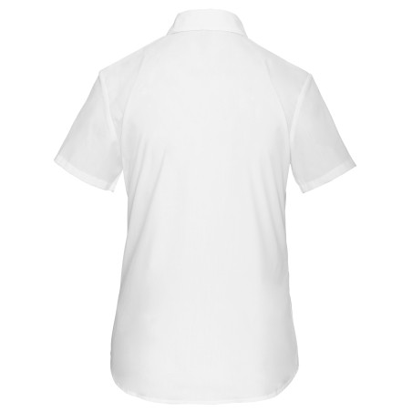 Camisa popelina de polialgodón manga corta de fácil cuidado mujer