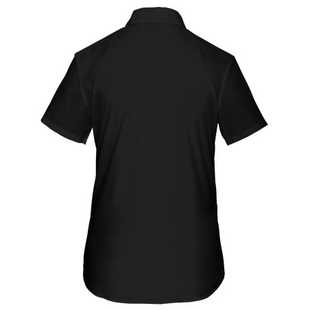 Camisa popelina de polialgodón manga corta de fácil cuidado mujer