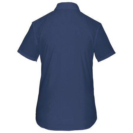 Camisa popelina de polialgodón manga corta de fácil cuidado mujer