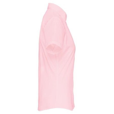 Camisa popelina de polialgodón manga corta de fácil cuidado mujer