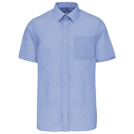 Camisa popelina de polialgodón manga corta de fácil cuidado hombre