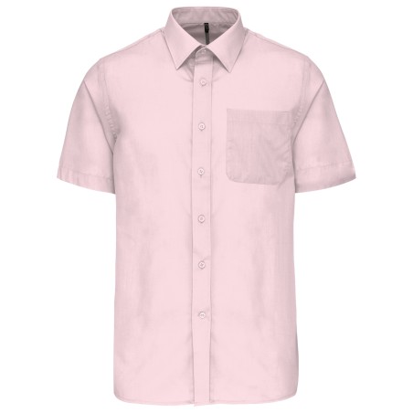 Camisa popelina de polialgodón manga corta de fácil cuidado hombre