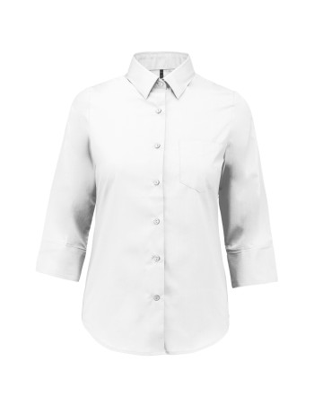 Camisa popelina de polialgodón manga 3/4 de fácil cuidado... 2