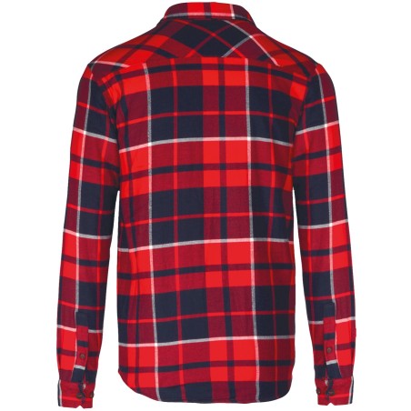Sherpa-lined checked SHIRT JACKET