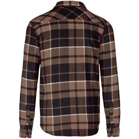 Sherpa-lined checked SHIRT JACKET