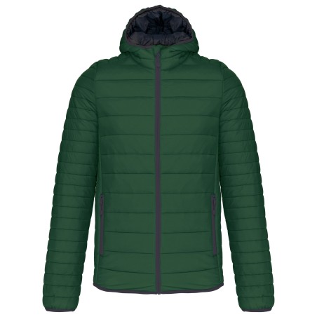 Chaqueta acolchada y ligera con capucha hombre