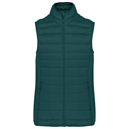 Ladies\\\' lightweight sleeveless padded jacket