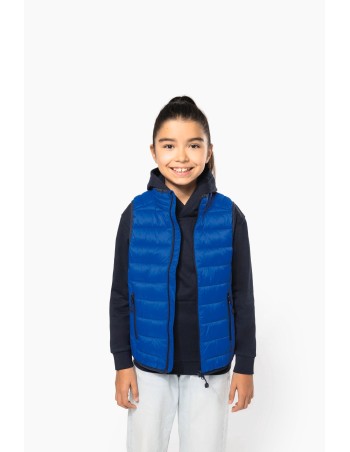Kid\\\'s lightweight sleeveless padded jacket
