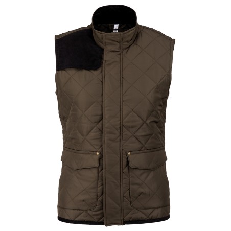 Chaleco acolchado rombos mujer