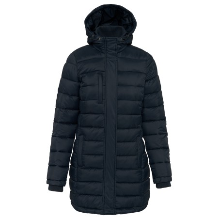 Parka ligera acolchada con capucha para mujer
