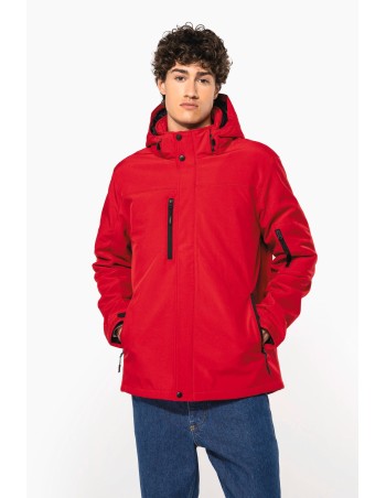 Men\\\'s hooded softshell lined parka
