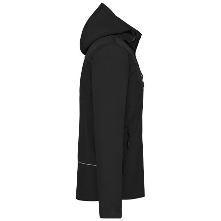 Men\\\'s hooded softshell lined parka