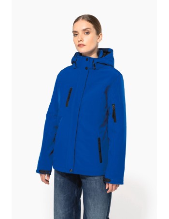 Parka softshell acolchada con capucha mujer