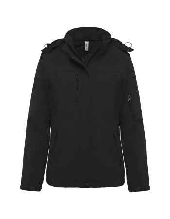 Parka softshell acolchada con capucha mujer 2