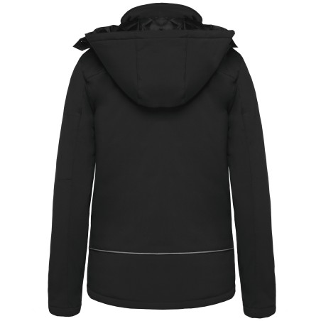Ladies’ hooded softshell lined parka