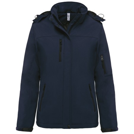 Ladies’ hooded softshell lined parka