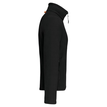 Men\\\'s microfleece zip jacket with raglan sleeves